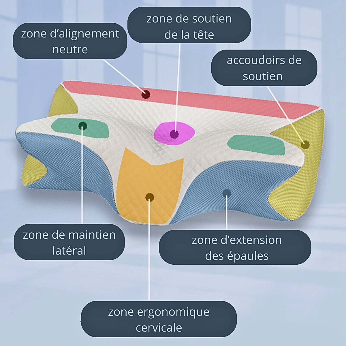 Oreiller ergonomique Relief1™