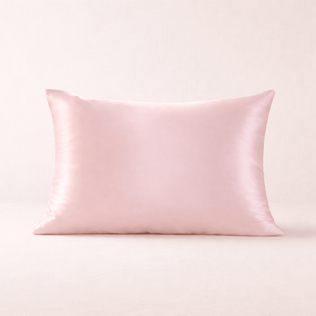 Taie en soie de mûrier 19 momme avec fermeture éclair - 51x66 - rose poudré